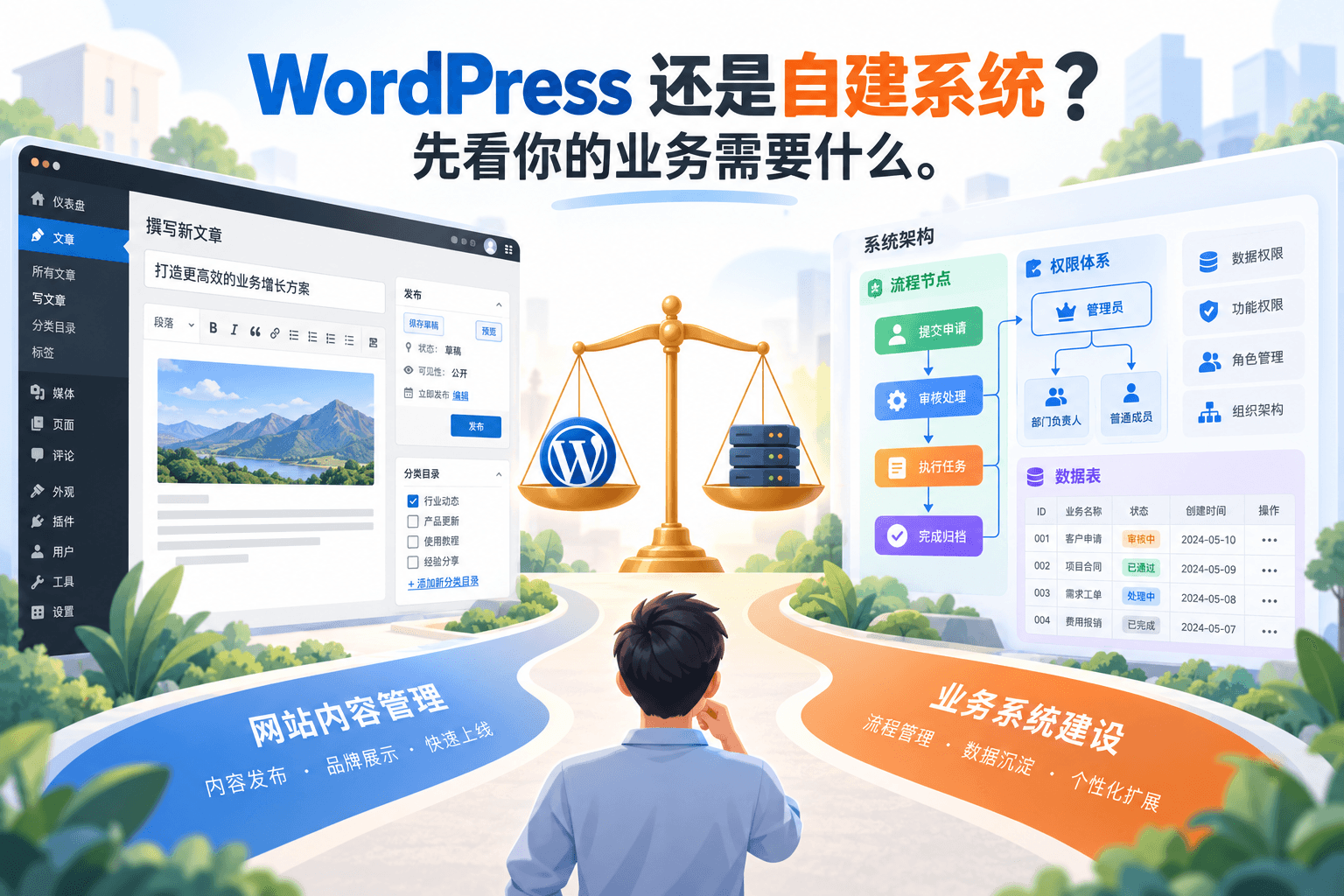 WordPress 是否适合你的项目？什么时候该用 WordPress，什么时候该自建系统