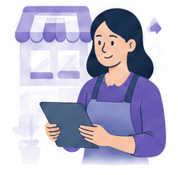 Software services illustration for small business owners