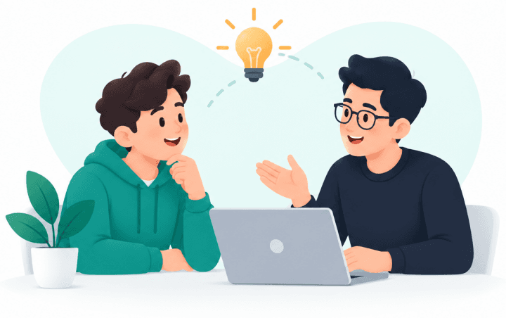 Technical mentor service illustration