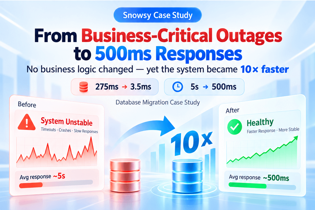 From Business-Critical Outages to 500ms Responses: How We Made the System 10× Faster Without Changing a Line of Business Logic