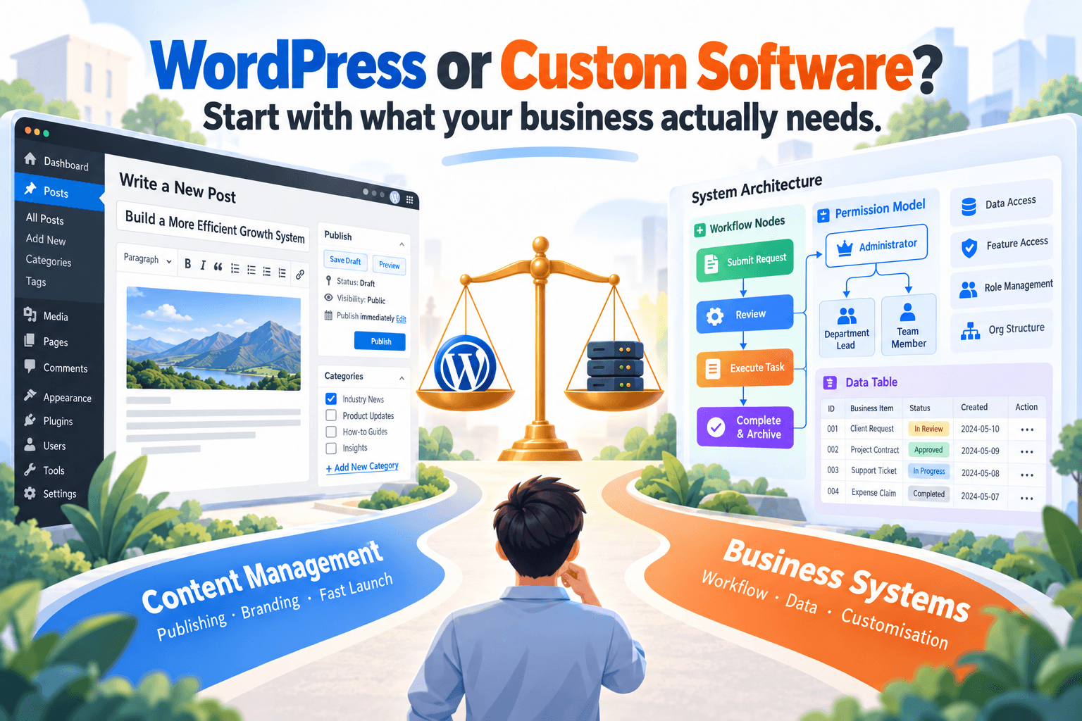 Is WordPress Right for Your Project? When to Use WordPress and When to Build Your Own System